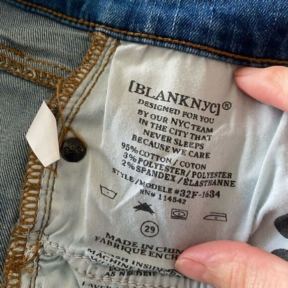 Blank NYC Skinny Classique Distressed Jeans size 28 - Picture 7 of 7